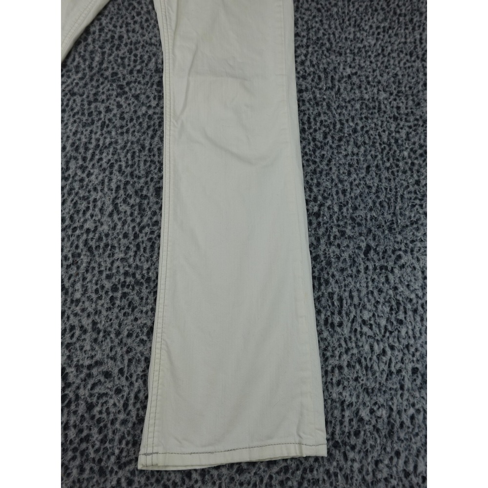 LTB 1948 Little Big Jeans Womens W28 L34 Off-White Straight Leg Stretch Denim - Picture 3 of 13
